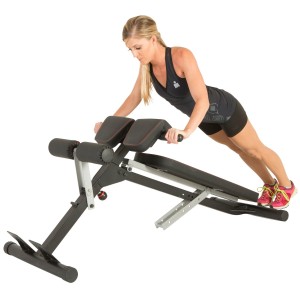 IRONMAN Triathlon X-Class Light Commercial Multi-Workout Abdominal and Back Extension Bench