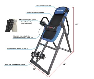 Innova ITM4800 Advanced Heat and Massage Therapeutic Inversion Therapy Table