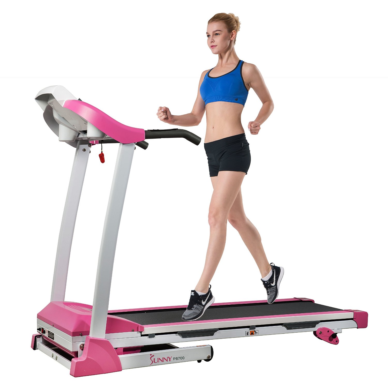 Sunny Health and Fitness P8700 Pink Treadmill