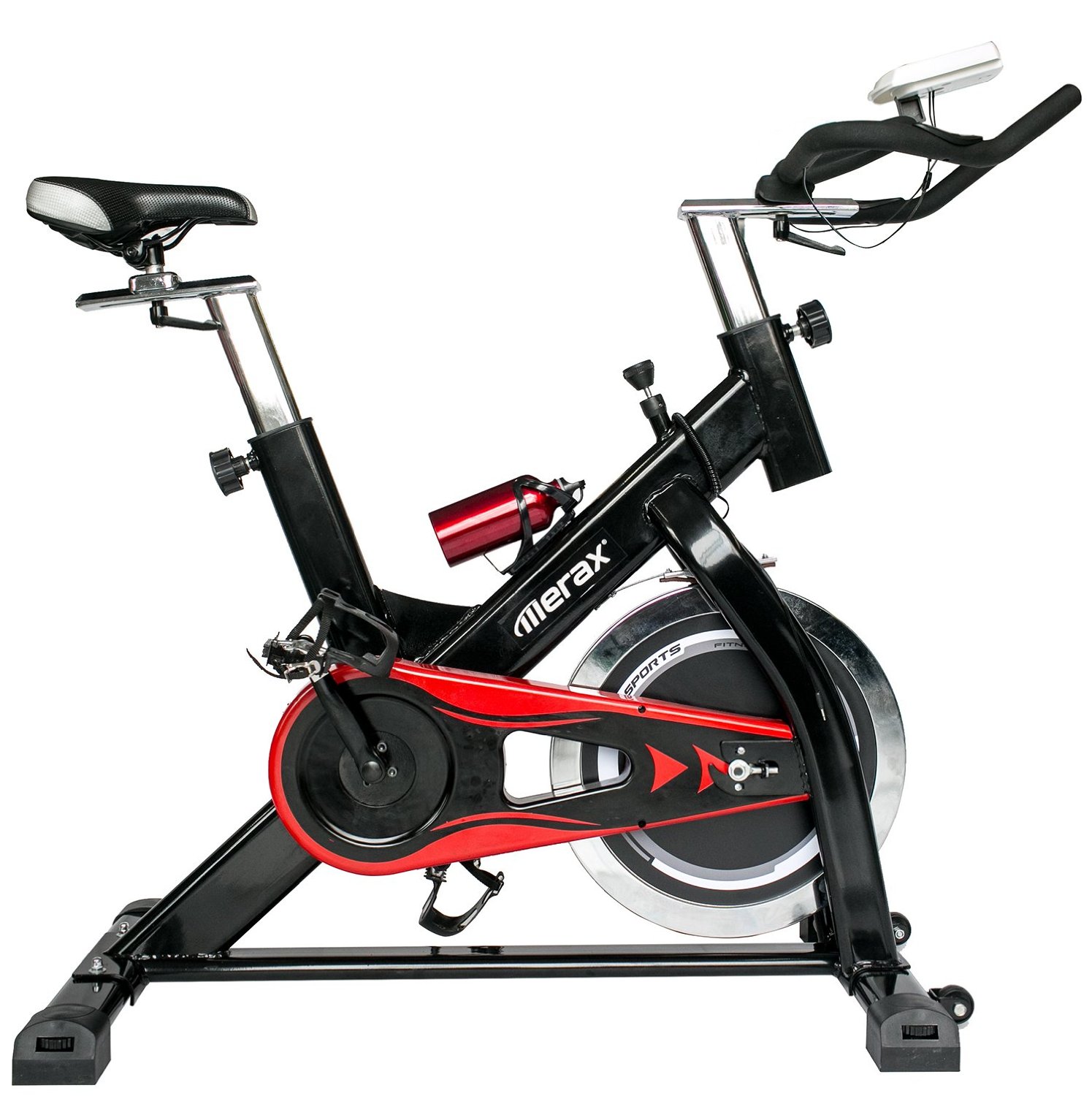 Merax Pro Spin Bike Indoor Cycle Trainer 44-lb Flywheel