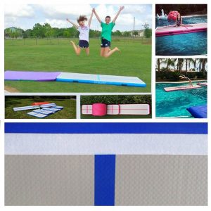 EZ GLAM Inflatable Gymnastic Air floor Mat