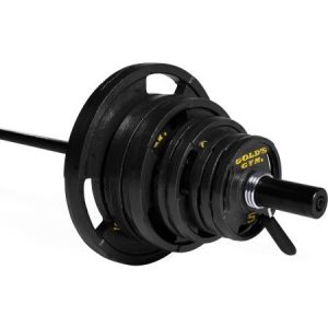Gold's Gym 300 lb Olympic Barbell Weight Set