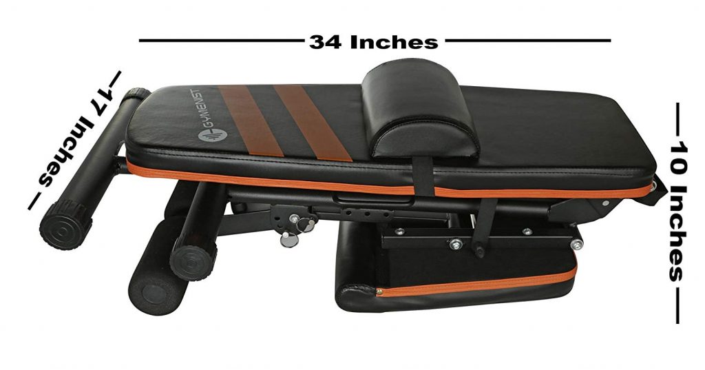 GYMENIST Adjustable Foldable Weight Bench