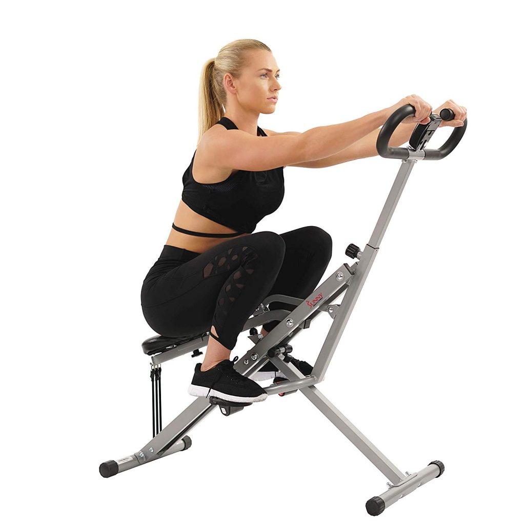 Sunny Health & Fitness Squat Assist Row-N-Ride Trainer