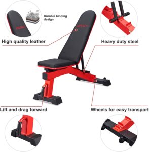 DERACY Ajustable Weight Bench Full Body