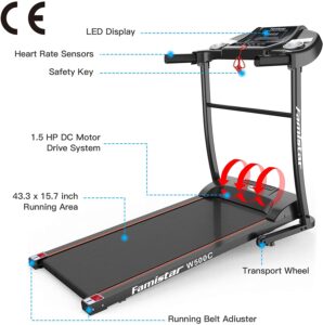 Famistar 1.5HP Folding Treadmill