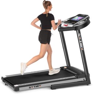 SYTIRY Treadmill with 12-Inch Color Screen