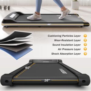 JELENS Walking Pad 2 in 1 Treadmill for Walking and Jogging, Under Desk Treadmill Layers